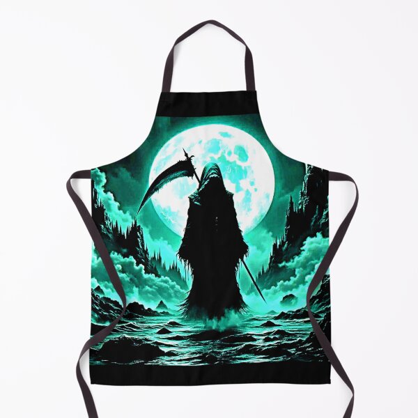 Item preview, Grim Reaper in the Night - cryptid Art designed and sold by Earth Nature Creations.