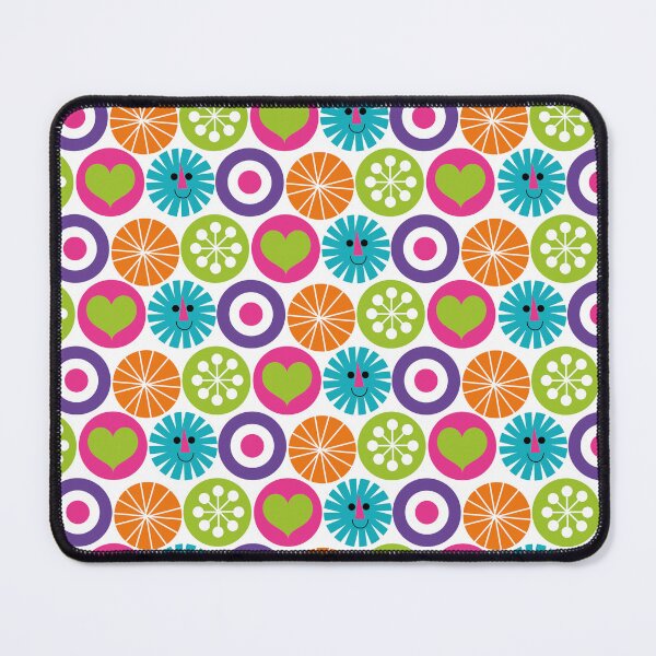 Item preview, Funky retro circles Happy Folk pattern designed and sold by Happy Folk by Sean Sims.