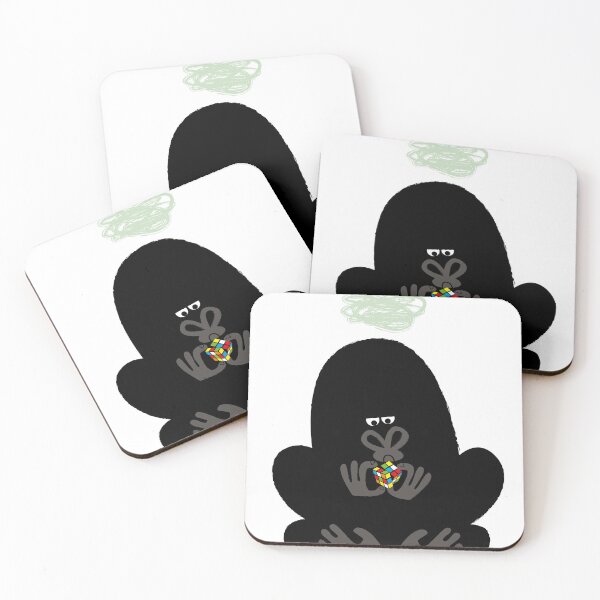 Item preview, Gorilla with a Rubik's Cube designed and sold by Happy Folk by Sean Sims.