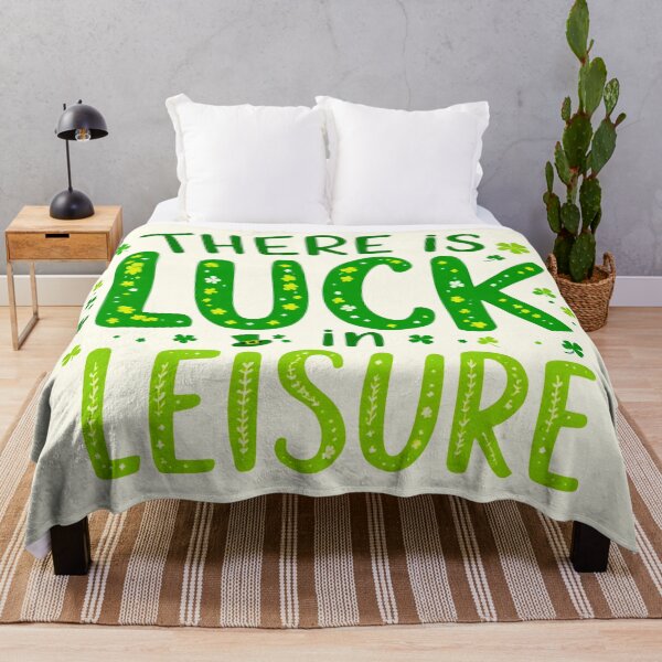 Item preview, There Is Luck in Leisure – St. Patrick’s Day Motivational Design 4A designed and sold by SteadyRolling.