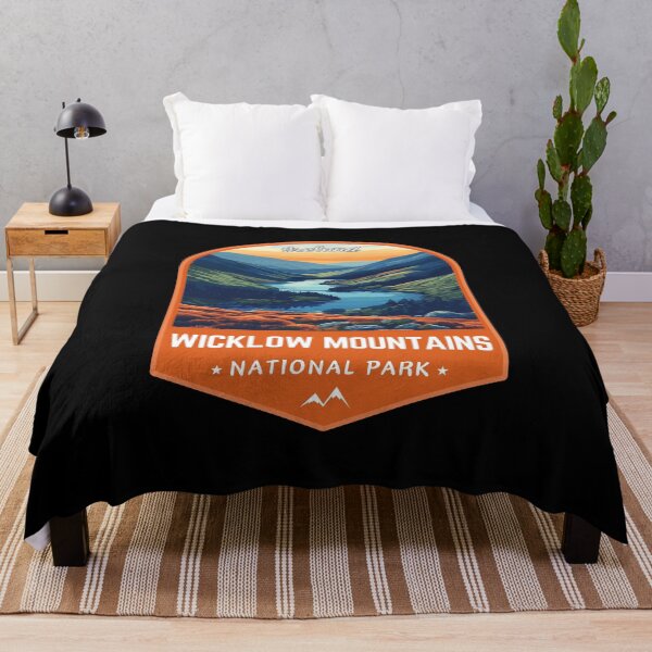 Item preview, Wicklow Mountains National Park in Ireland Retro Travel Art Emblem designed and sold by MaateoDesign.