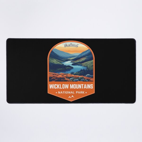 Item preview, Wicklow Mountains National Park in Ireland Retro Travel Art Emblem designed and sold by MaateoDesign.