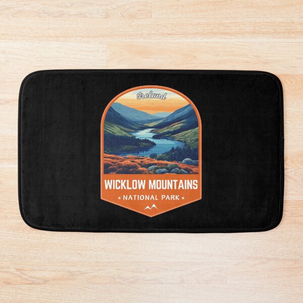 Item preview, Wicklow Mountains National Park in Ireland Retro Travel Art Emblem designed and sold by MaateoDesign.
