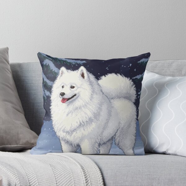 Item preview, Samoyed pixel art designed and sold by wi geon.