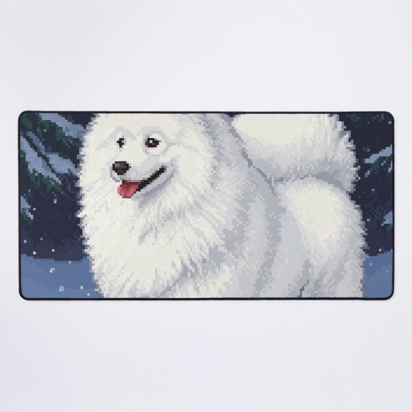 Item preview, Samoyed pixel art designed and sold by wi geon.