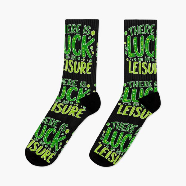 Item preview, There Is Luck in Leisure – St. Patrick’s Day Motivational Design 4B designed and sold by SteadyRolling.