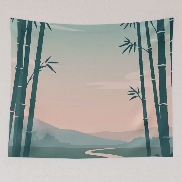 Item preview, bamboo forest landscape designed and sold by wi geon.