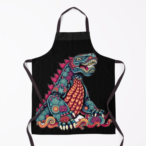 Item preview, Cyber Kaiju Tattoo Art Tee - Neon Monster designed and sold by TshirtTown77.