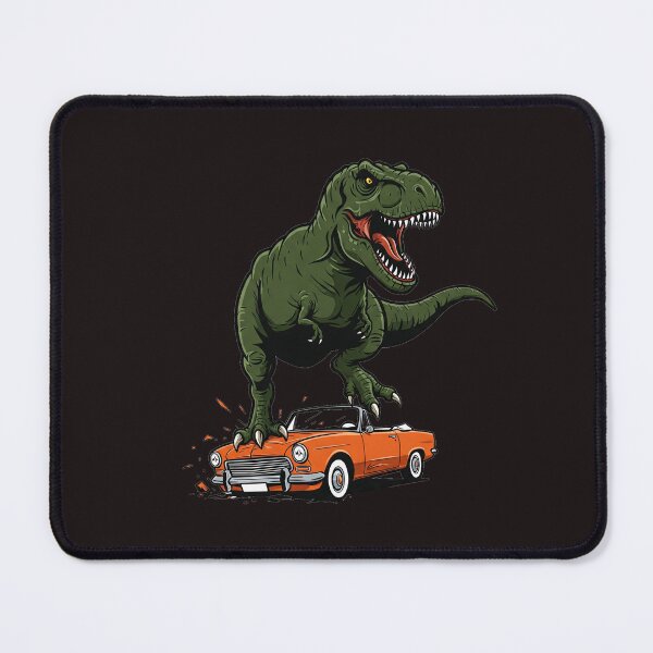 Item preview, trex dinosaur stepping on car designed and sold by ThirtyNumber.