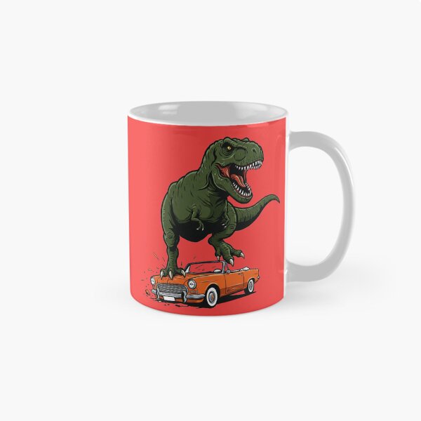 Item preview, trex dinosaur stepping on car designed and sold by ThirtyNumber.