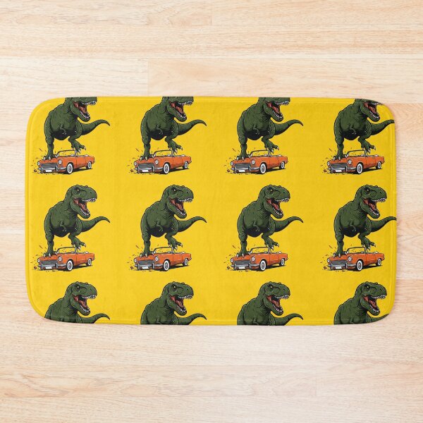 Item preview, trex dinosaur stepping on car designed and sold by ThirtyNumber.