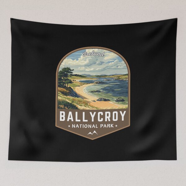 Item preview, Ballycroy National Park in Ireland Retro Travel Art Emblem designed and sold by MaateoDesign.