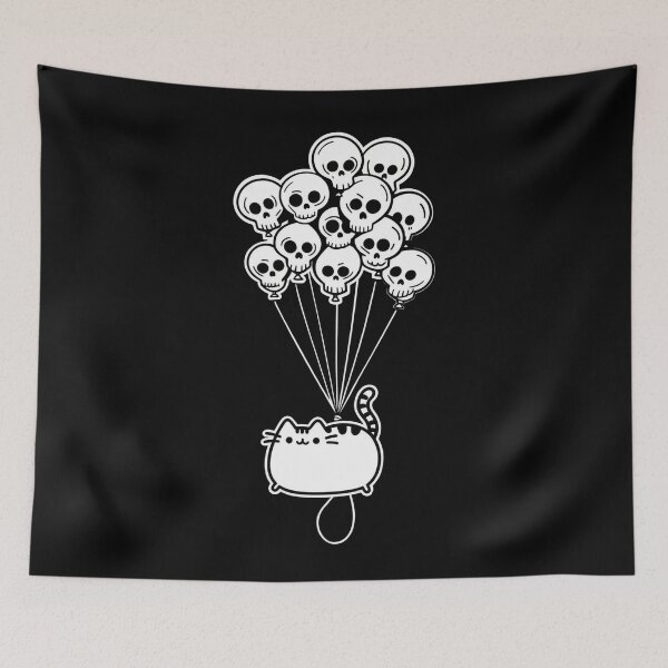 Item preview, Skull Balloon Cat,Cat Loaf designed and sold by Kina-design.