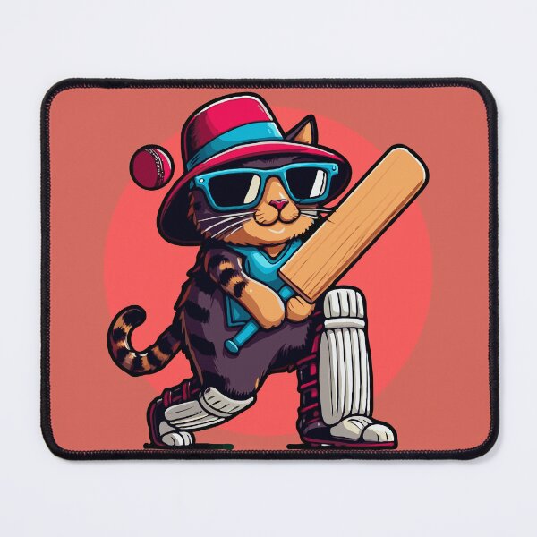 Item preview, Cool Cat Cricketer designed and sold by McThingummy.