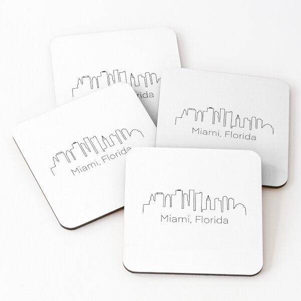 Item preview, Miami Skyline designed and sold by delmarvastickers.