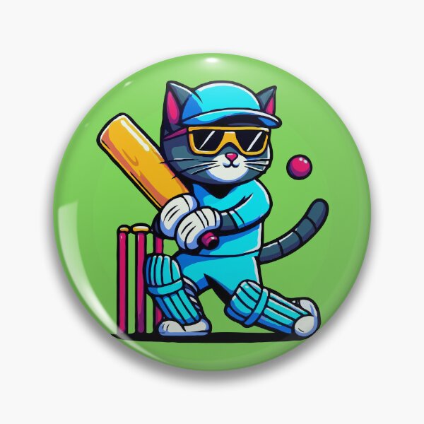 Item preview, Cool Cat Playing Cricket designed and sold by McThingummy.