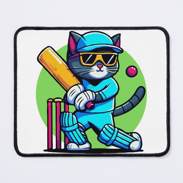 Item preview, Cool Cat Playing Cricket designed and sold by McThingummy.