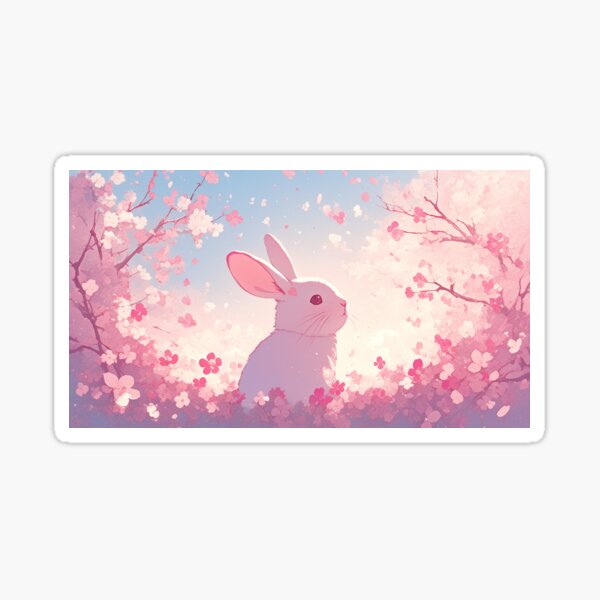 Item preview, Japanese spring and rabbits designed and sold by Mikan2500.