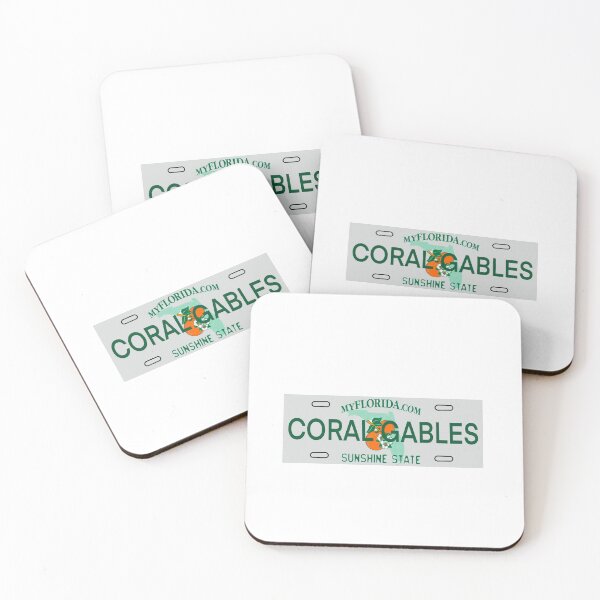 Item preview, Coral Gables License Plate designed and sold by delmarvastickers.