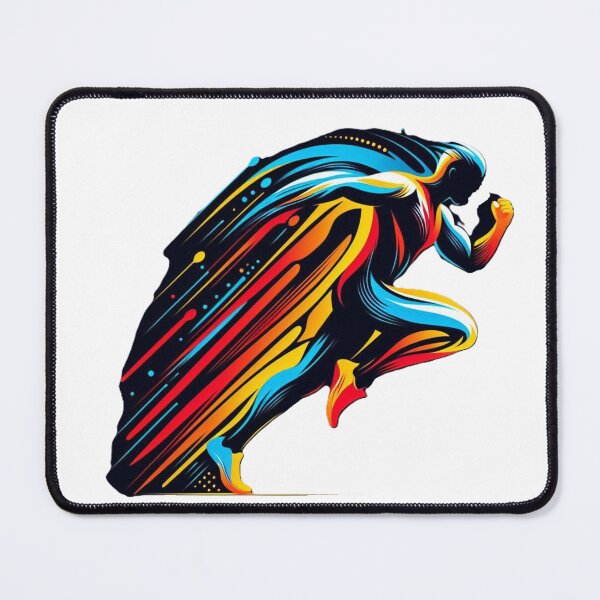 Item preview, A silhouette of an athlete in motion designed and sold by VladisWorld.