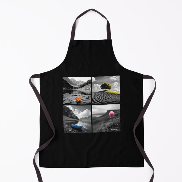 Item preview, 4 landscapes with vivid elements, monochromatic and vivid, 4 views designed and sold by silent-violin.