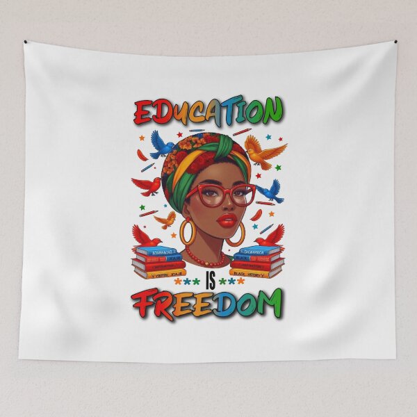 Item preview, Black History Teacher Education Is Freedom Nice Afro Women Gift designed and sold by Creat-Des.