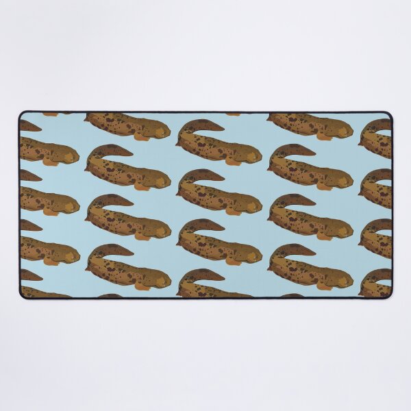 Item preview, H is for Hellbender ,Hellbender Salamander – Large North American Aquatic Amphibian Illustration designed and sold by PrettylittlepastelUk.