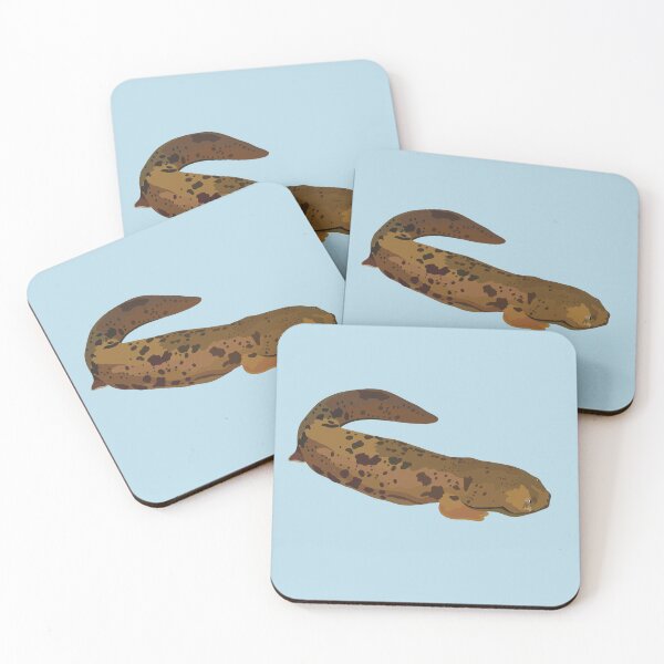Item preview, H is for Hellbender ,Hellbender Salamander – Large North American Aquatic Amphibian Illustration designed and sold by PrettylittlepastelUk.