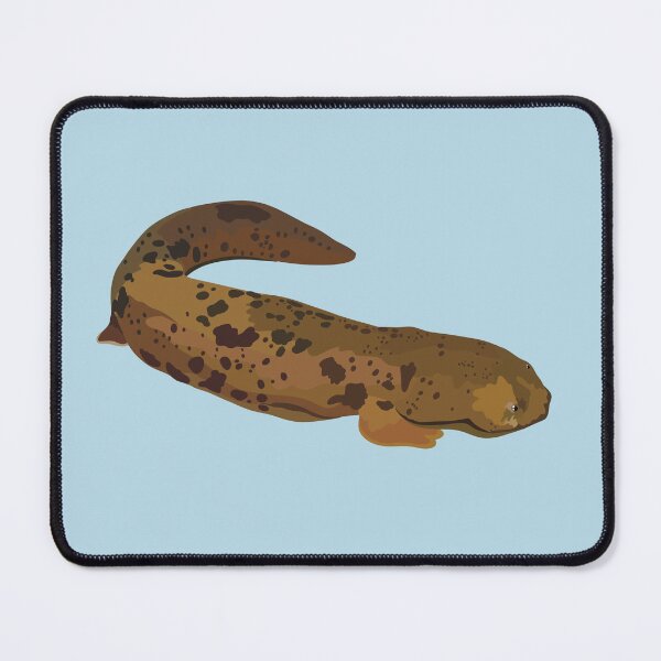 Item preview, H is for Hellbender ,Hellbender Salamander – Large North American Aquatic Amphibian Illustration designed and sold by PrettylittlepastelUk.