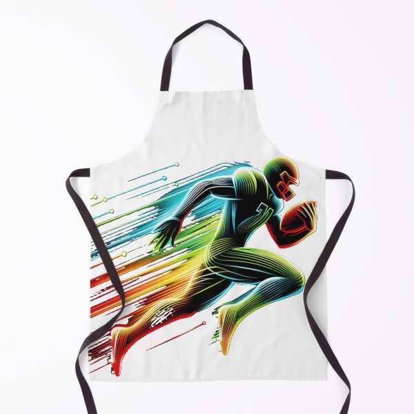 Item preview, A silhouette of a football player in motion designed and sold by VladisWorld.