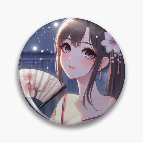 Artikelvorschau, Woman is depicted wearing a traditional Japanese kimono, entworfen und verkauft von ChamaruVerywell.