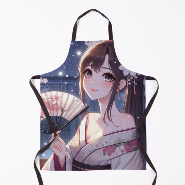 Item preview, Woman is depicted wearing a traditional Japanese kimono, designed and sold by ChamaruVerywell.