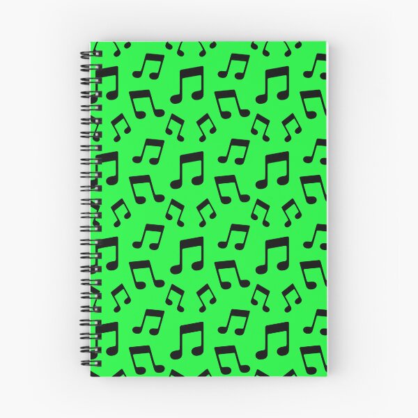 Item preview, Black musical note on neon green designed and sold by Topmel.