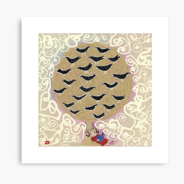 Item preview, Blackbirds and Princess designed and sold by studioart65.