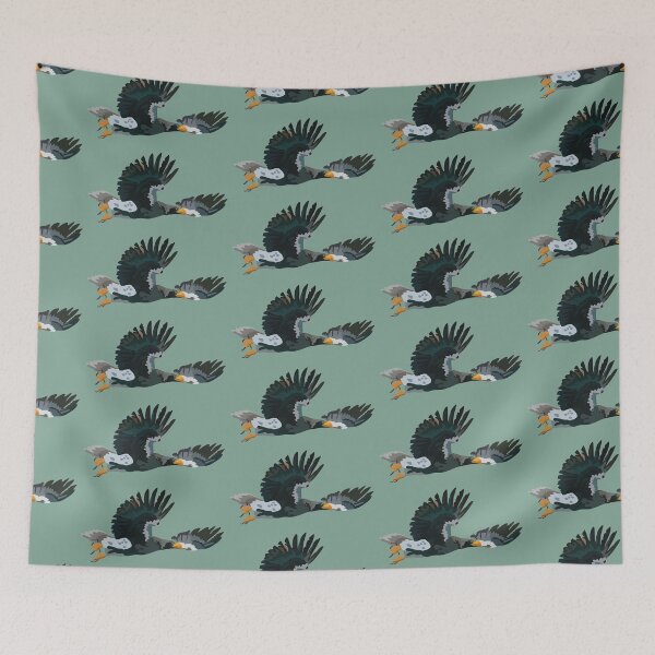 Item preview, S is for Stellers Sea Eagle ,Steller’s Sea Eagle – Large Raptor of the North Pacific designed and sold by PrettylittlepastelUk.