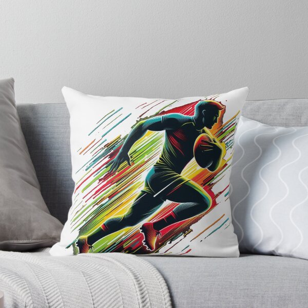 Item preview,  A silhouette of a rugby player in motion designed and sold by VladisWorld.