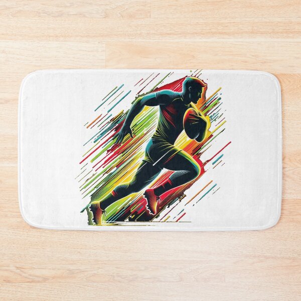 Item preview,  A silhouette of a rugby player in motion designed and sold by VladisWorld.