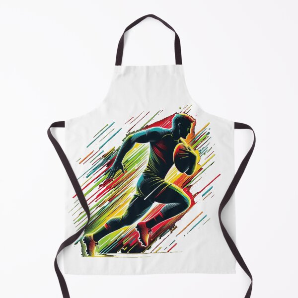 Item preview, A silhouette of a rugby player in motion designed and sold by VladisWorld.