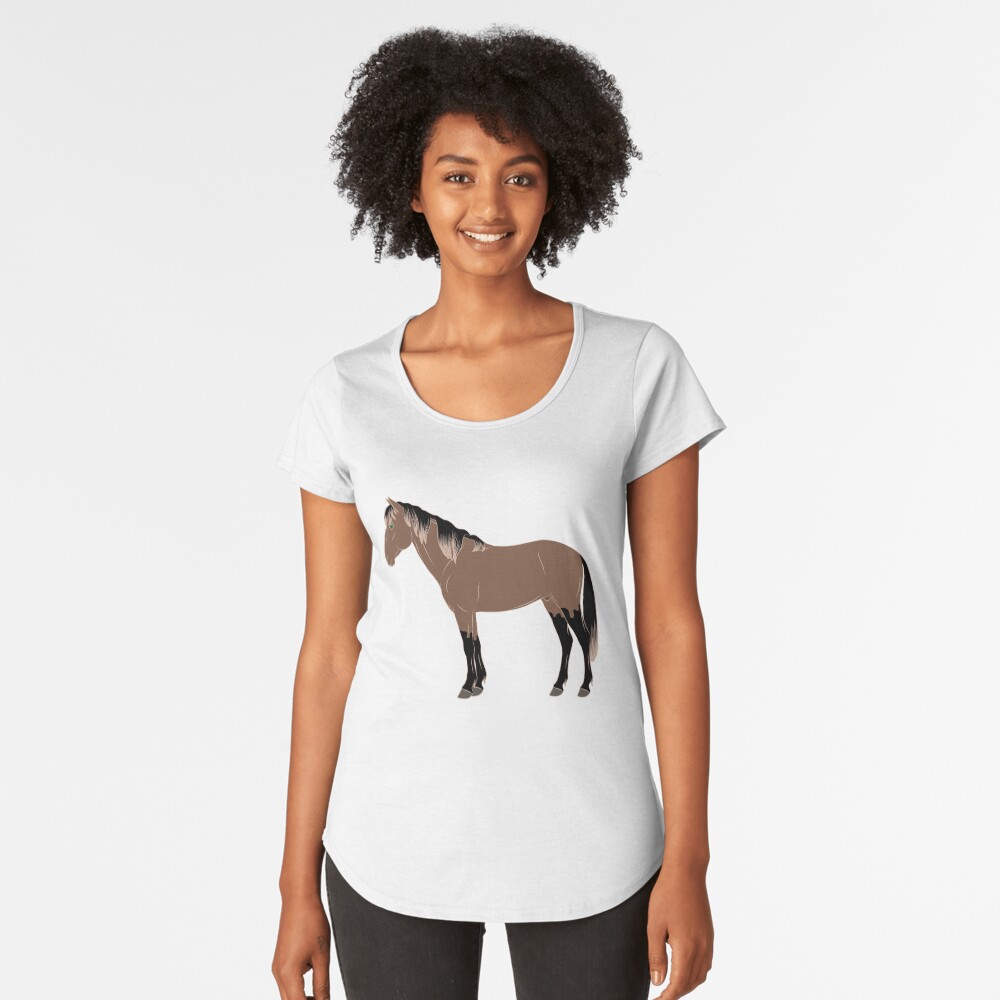 Aperçu de l'œuvre T-shirt premium échancré créée et vendue par WebEquitation.