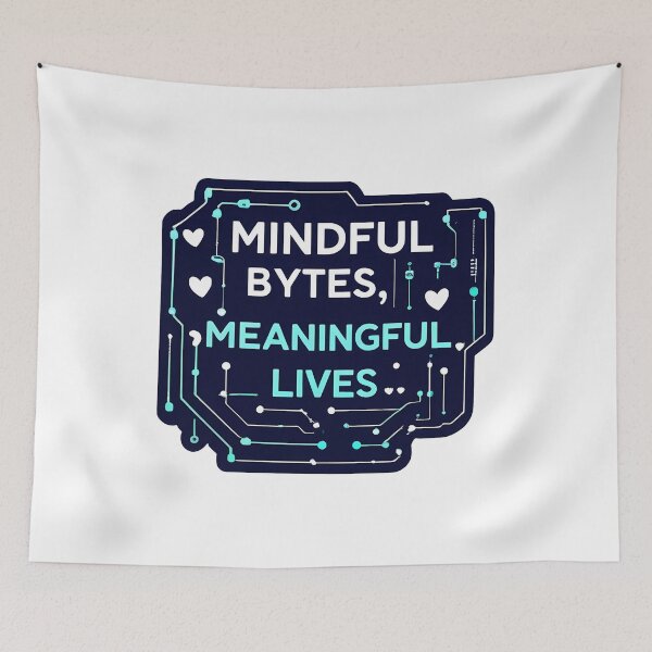 Item preview, Mindful Bytes, Meaningful Lives: Digital Circuits with Heart Motifs designed and sold by zoughlal.