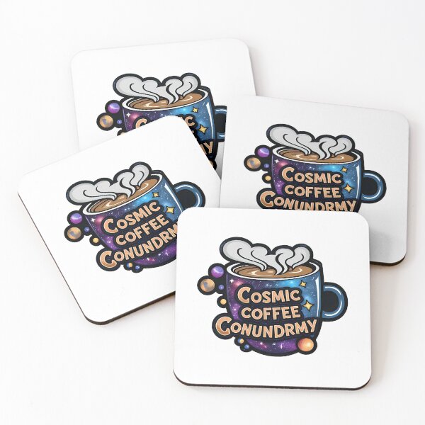 Item preview, Cosmic Coffee Conundrum: Steaming Coffee Cup in a Starry Galaxy designed and sold by zoughlal.