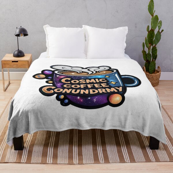 Item preview, Cosmic Coffee Conundrum: Steaming Coffee Cup in a Starry Galaxy designed and sold by zoughlal.