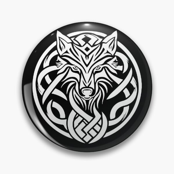 Item preview, Wolf Head Norse Style Tee designed and sold by fizzytees.