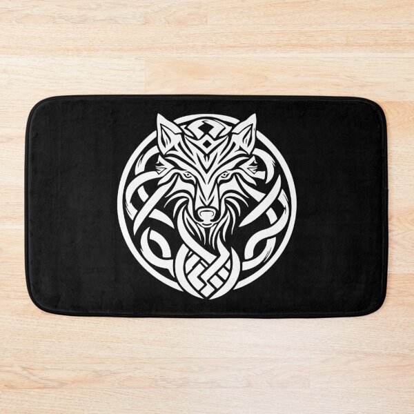 Item preview, Wolf Head Norse Style Tee designed and sold by fizzytees.
