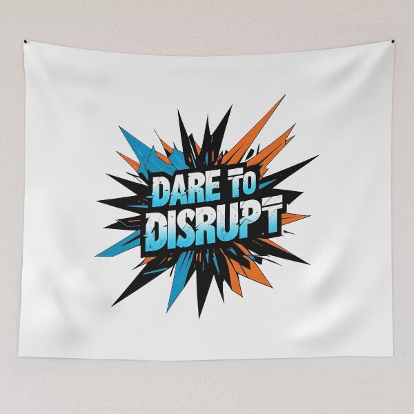 Item preview, Dare to Disrupt: Fragmented Shapes with Bold Industrial Typography designed and sold by zoughlal.