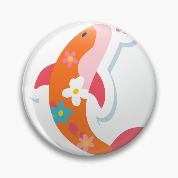 Item preview, Colorful Fish with Floral Patterns on Black Background designed and sold by Creative88Art.