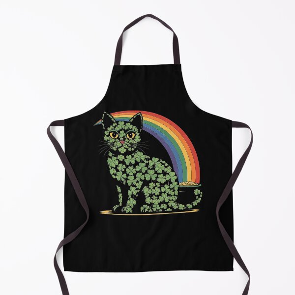 Item preview, Shamrock Cat & Rainbow – Cute Irish Lucky Kitty designed and sold by love3617.