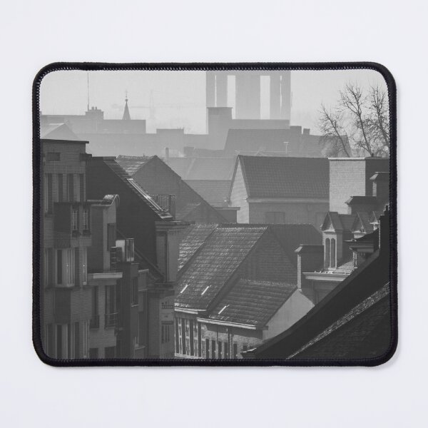 Item preview, Aalst, Belgium Monochrome Rooftop Cityscape  designed and sold by Imladris01.