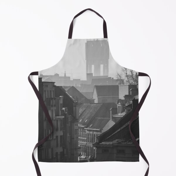 Item preview, Aalst, Belgium Monochrome Rooftop Cityscape  designed and sold by Imladris01.