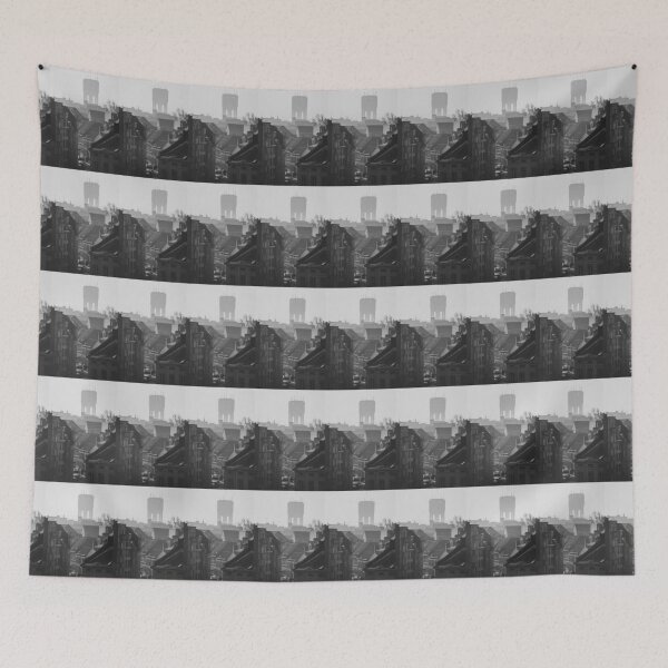 Item preview, Aalst, Belgium Monochrome Rooftop Cityscape  designed and sold by Imladris01.